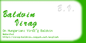 baldvin virag business card